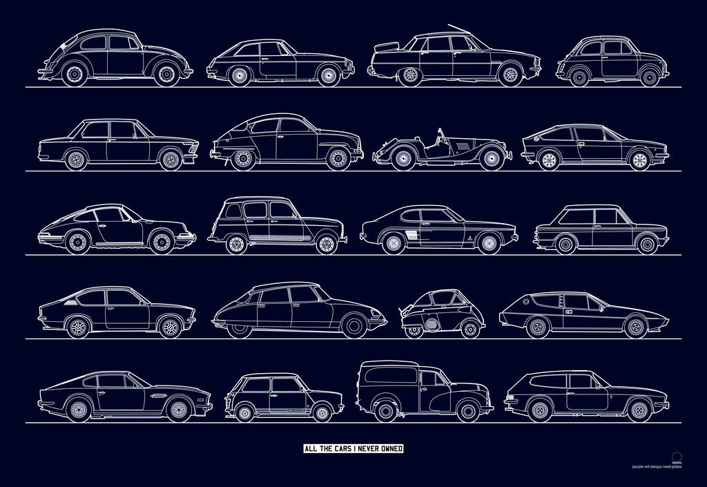 Detail of All the cars I (n)ever owned - classics by People Will Always Need Plates