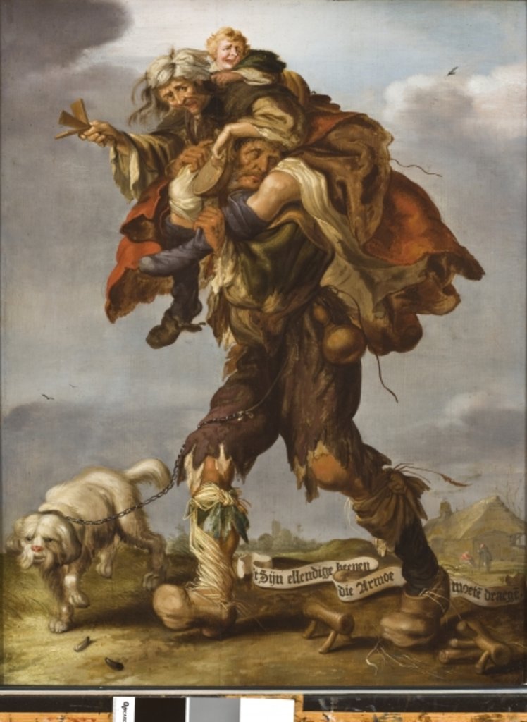Detail of Allegory of Poverty, 1630s by Adriaen Pietersz. van de Venne
