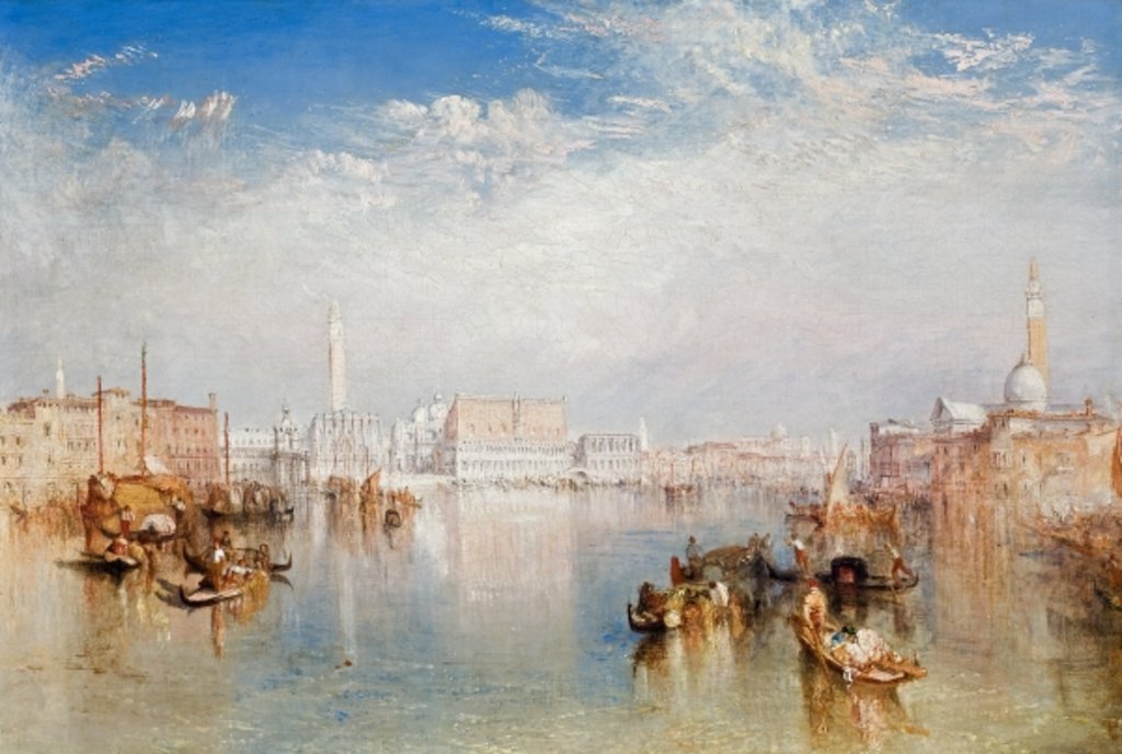 Detail of View of Venice: The Ducal Palace, Dogana and Part of San Giorgio Maggiore, 1841 by Joseph Mallord William Turner