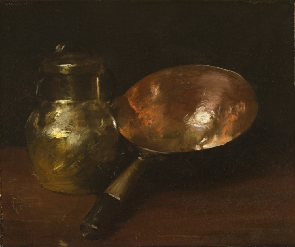 Detail of Still Life in Copper, 1890-93 by William Merritt Chase