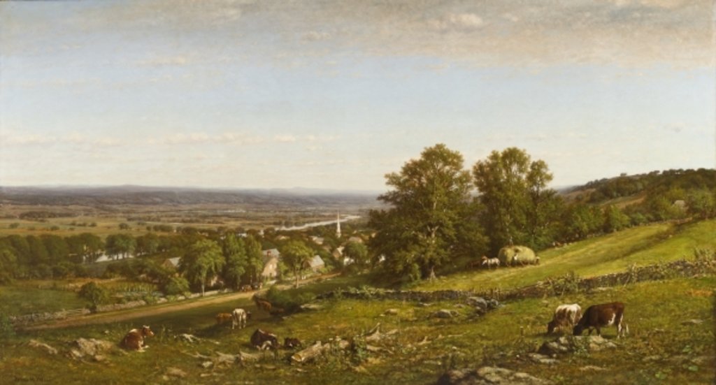 Detail of Peaceful Homes, 1868 by James McDougal Hart