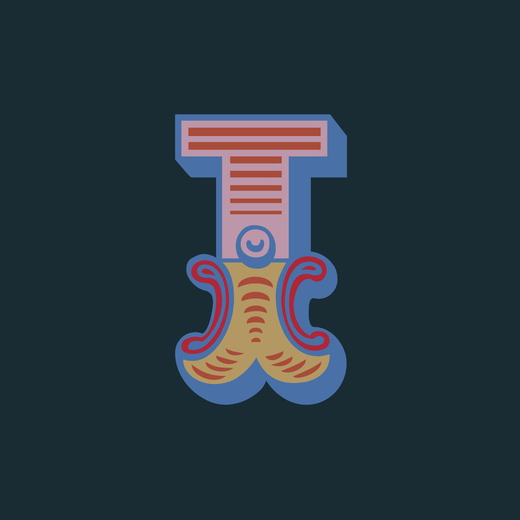 Detail of Letter I (Dark background) by Magnolia Box