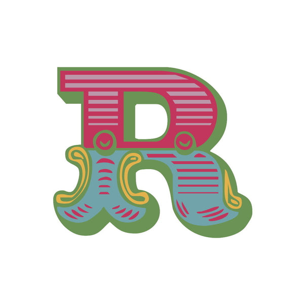 Letter R (White background) posters & prints by Magnolia Box