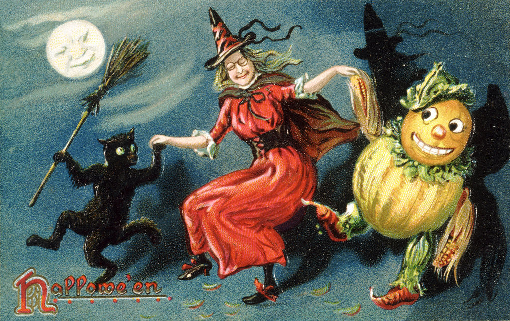 Detail of Hallowe'en Postcard by Anonymous