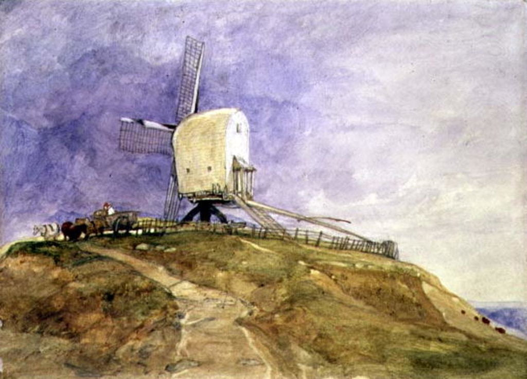 Detail of Windmill on a Hill, 19th century by John Sell Cotman