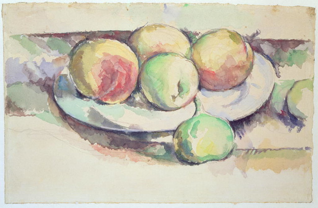 Detail of Still Life of Peaches and Figs, 19th century by Paul Cezanne