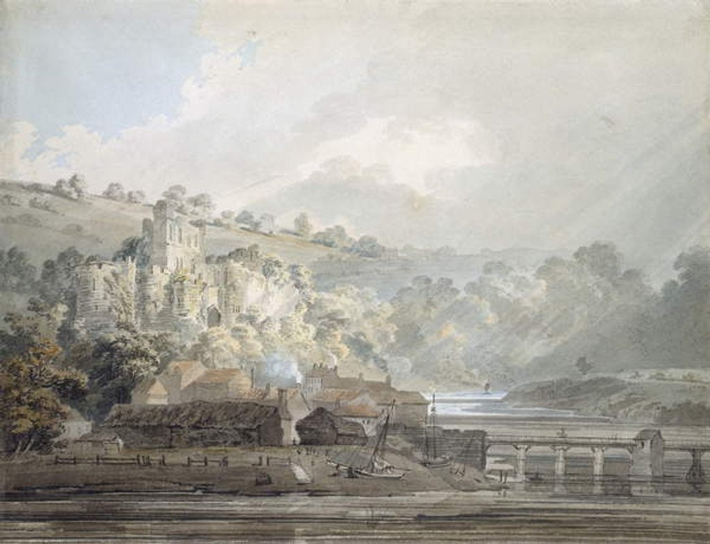 Detail of View of Chepstow, Monmouthshire, c.1791-92 by Thomas Girtin