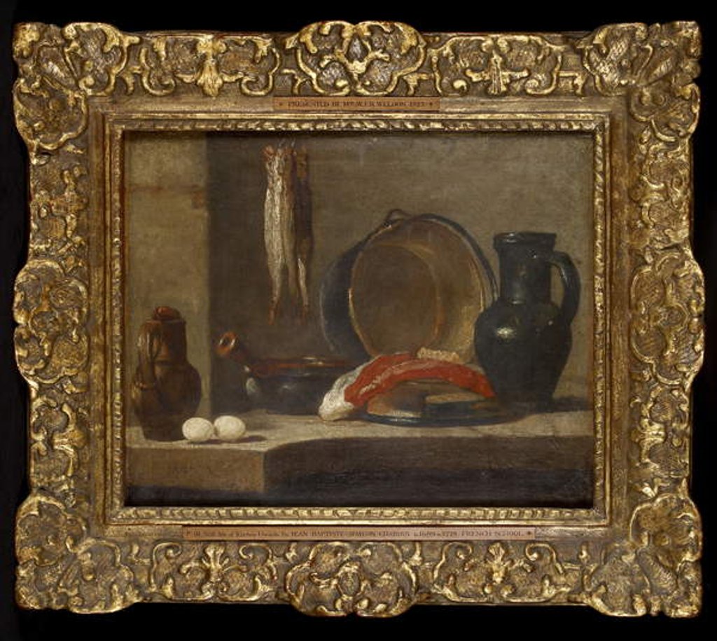 Detail of Still Life of Kitchen Utensils, c.1733-34 by Jean-Baptiste Simeon Chardin