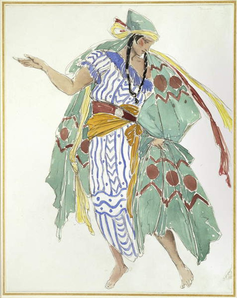 Detail of Costume Design for a Dancer by Charles Ricketts