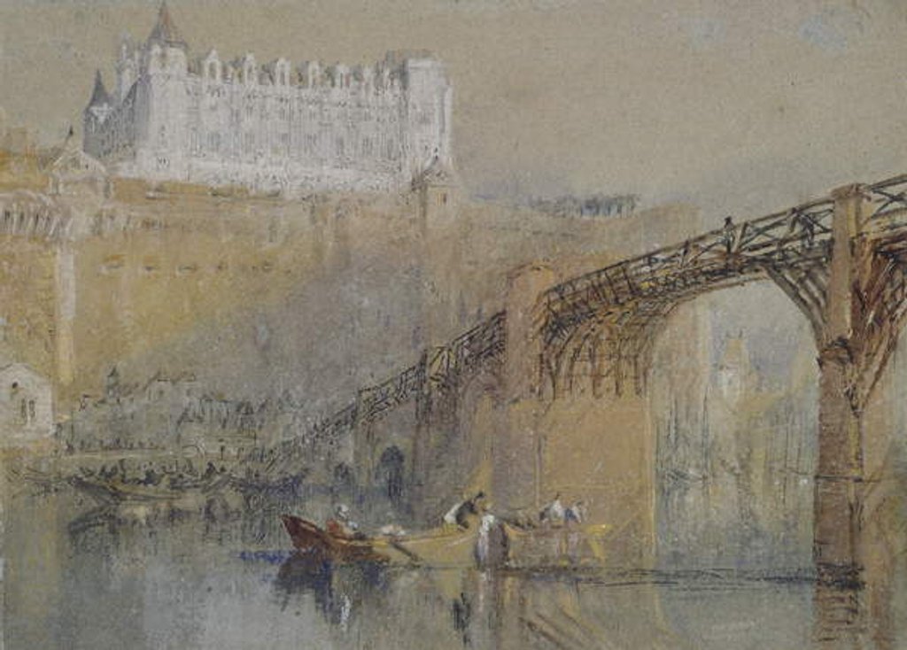 Detail of The Château of Amboise, c. 1830 by Joseph Mallord William Turner