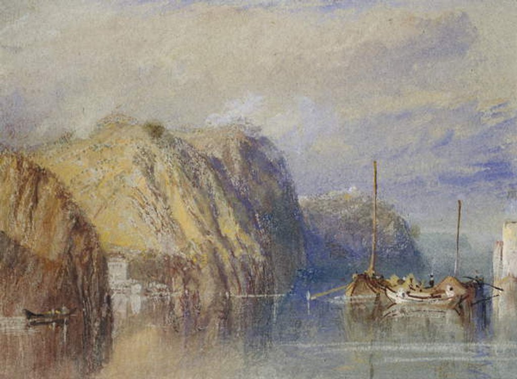 Detail of Between Clairmont and Mauves, 1826 - 1830 by Joseph Mallord William Turner