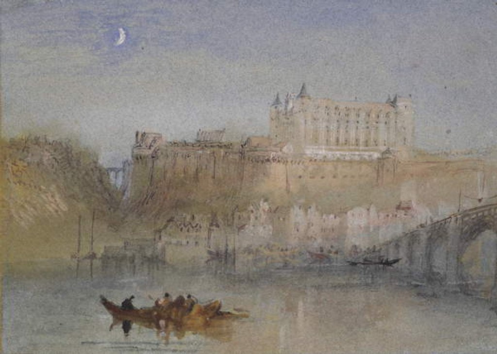 Detail of The Bridge and Château at Amboise, c. 1830 by Joseph Mallord William Turner