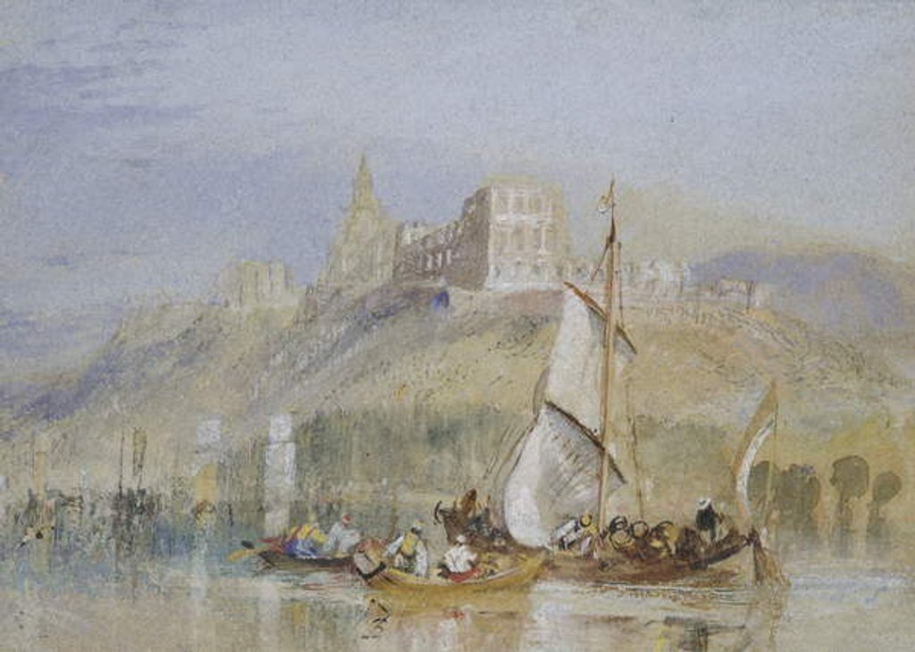 Detail of Montjean, c. 1830 by Joseph Mallord William Turner