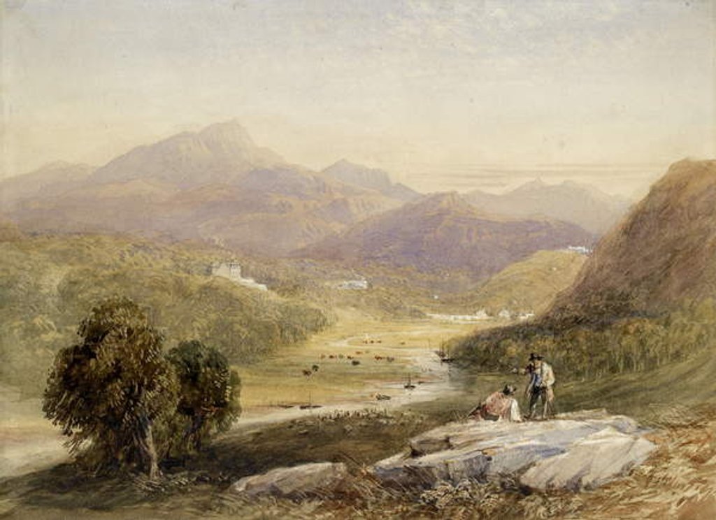 Detail of The Vale of Ffestiniog, Merionethshire by David Cox