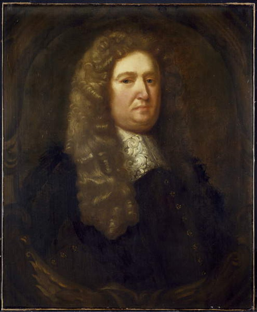 Detail of Robert Plot, late 17th century by William Reader