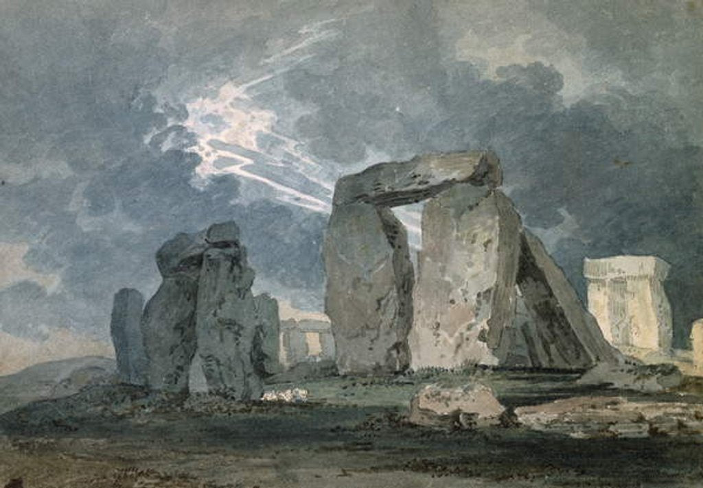Detail of Stonehenge during a Thunderstorm, c.1794 by Thomas Girtin