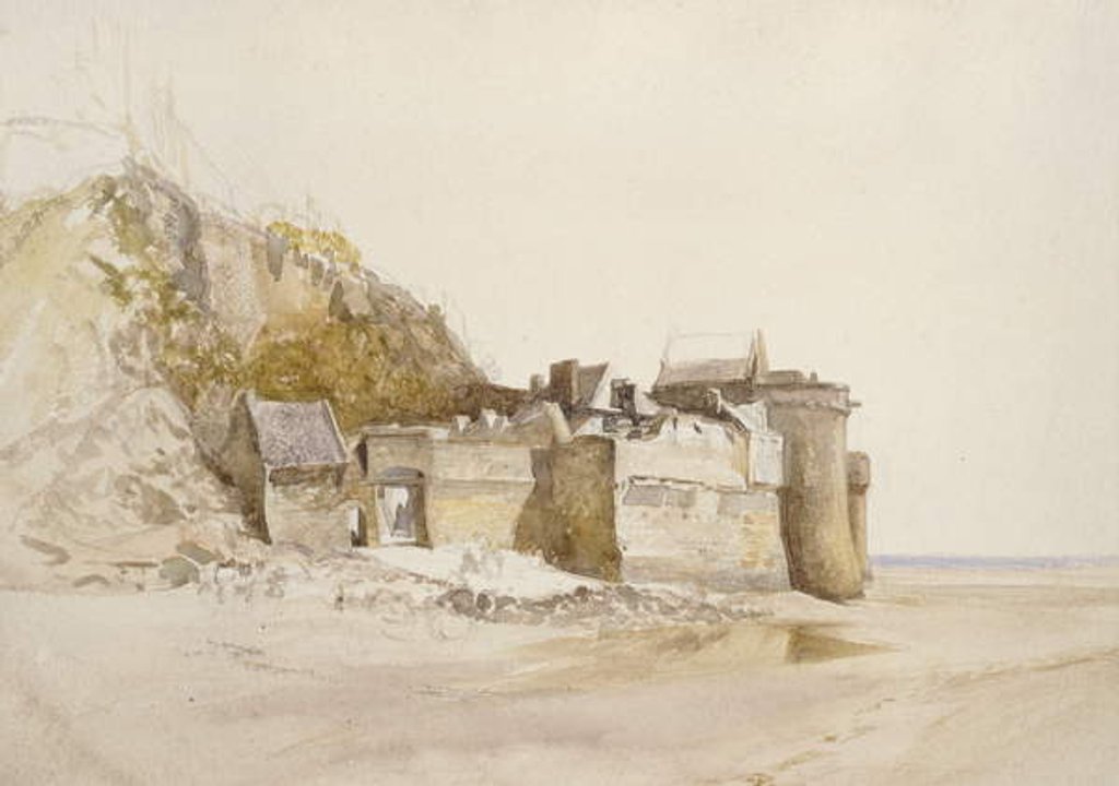 Detail of Mont St Michel: The Outer Gate, c. 1876 by Alfred William Hunt