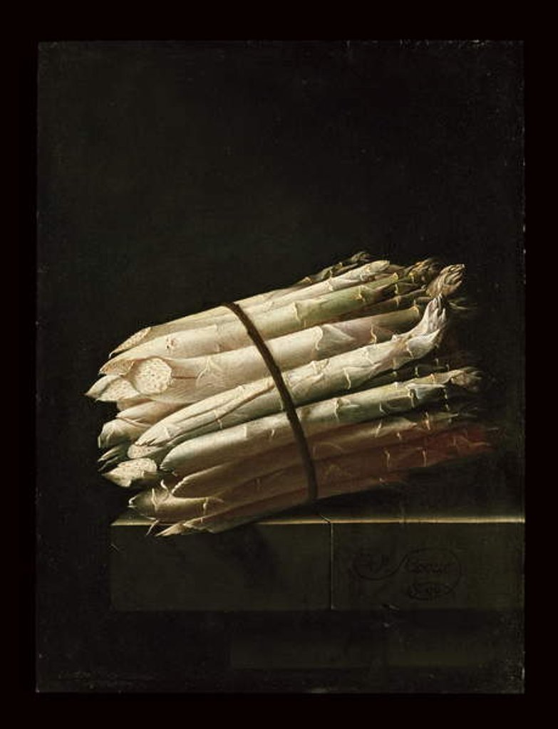 Detail of Still Life of Asparagus, 1699 by Adrian Coorte