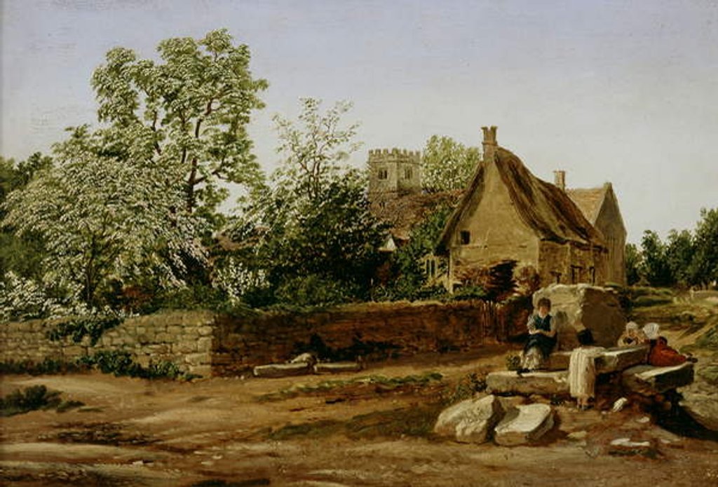 Detail of View of Marston, near Oxford by William Turner