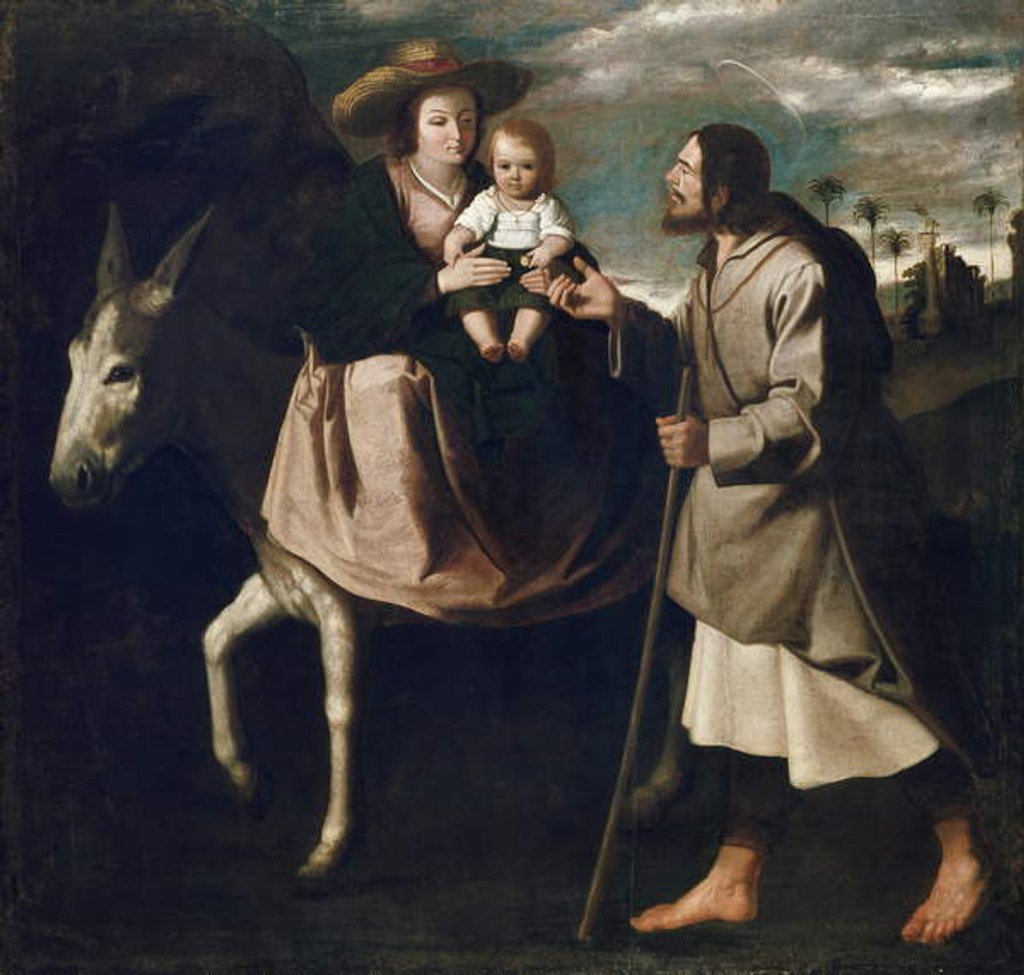 Detail of The Flight into Egypt by Francisco de Zurbaran