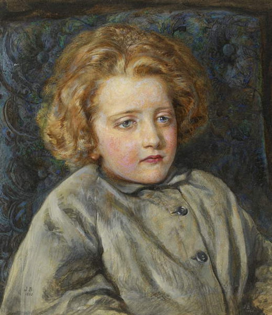 Detail of Portrait of Laura Theresa Epps as a Child, 1860 by John Brett
