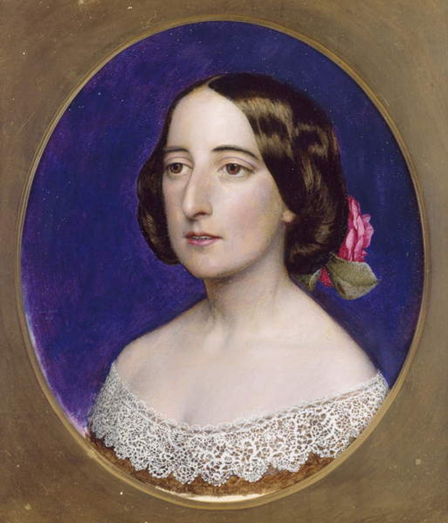 Detail of Mrs Coventry Patmore, pre 1856 by John Brett