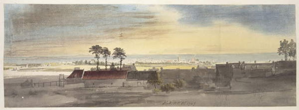 Detail of Leith, 1747 by Paul Sandby