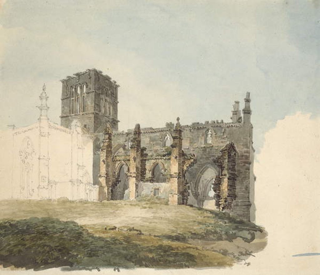 Detail of The Ruined Abbey at Haddington, c. 1794 by Joseph Mallord William Turner