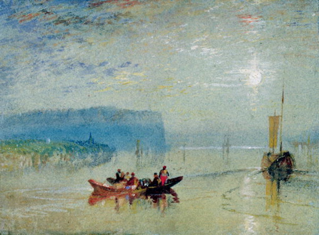 Detail of Scene on the Loire, near the Coteaux de Mauves, c.1830 by Joseph Mallord William Turner