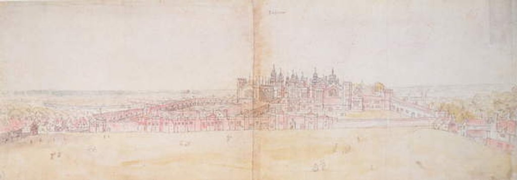 Richmond Palace from the North-East, 16th century by Anthonis van den Wyngaerde