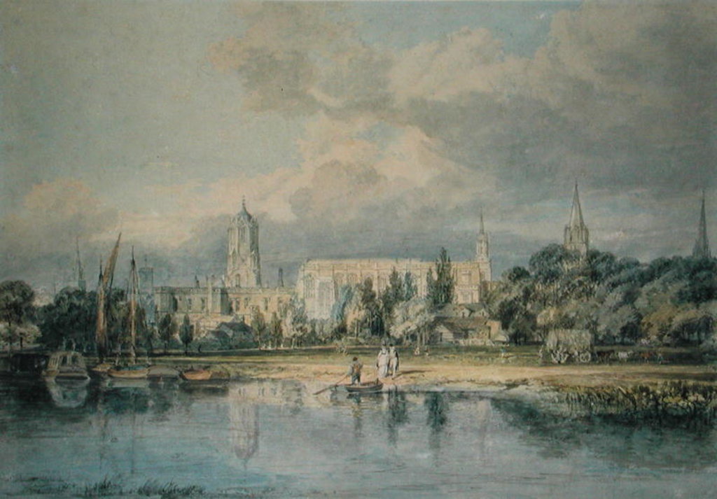 Detail of South View of Christ Church from the Meadows, 19th century by Joseph Mallord William Turner