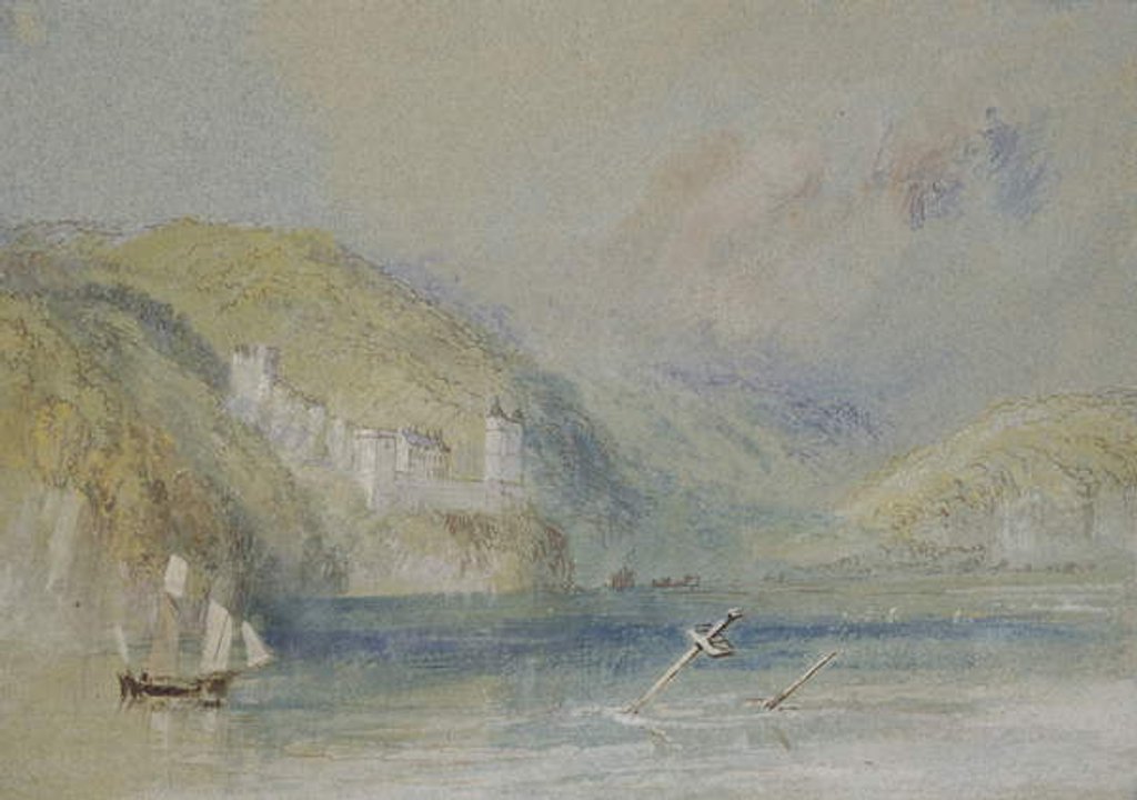 Detail of The Seine near Tancarville, c.1832 by Joseph Mallord William Turner