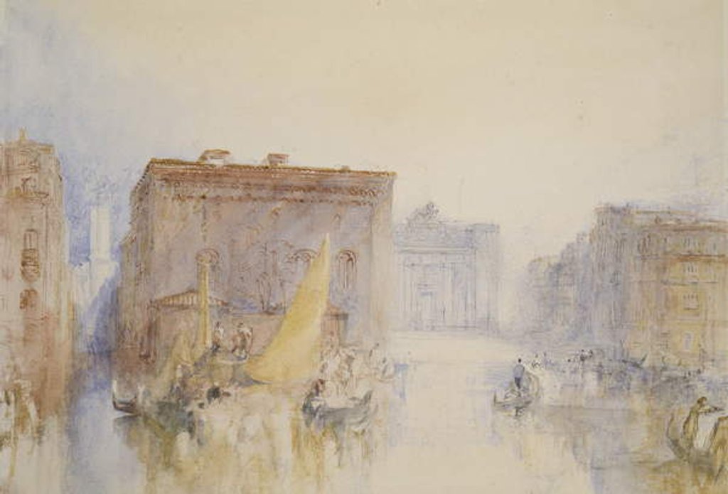 Detail of Venice: The Accademia, 1840 by Joseph Mallord William Turner