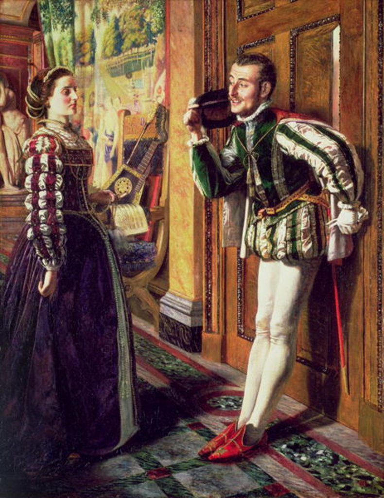 Detail of The Taming of the Shrew: Katherine and Petruchio, 1855 by Robert Braithwaite Martineau