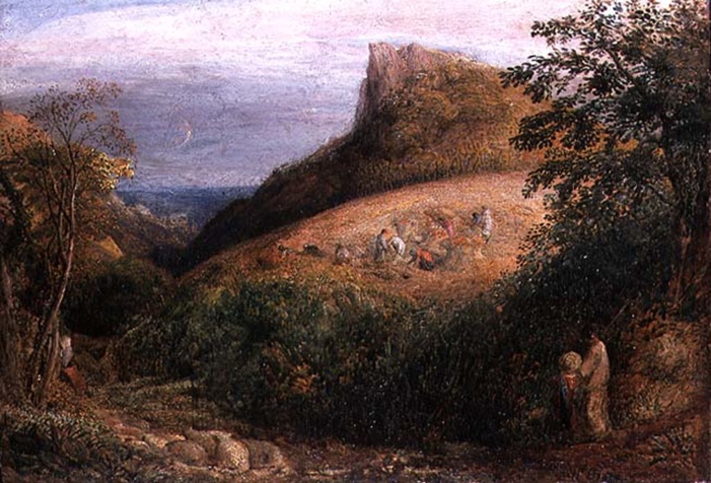 Detail of A Pastoral Scene, 19th century by Samuel Palmer