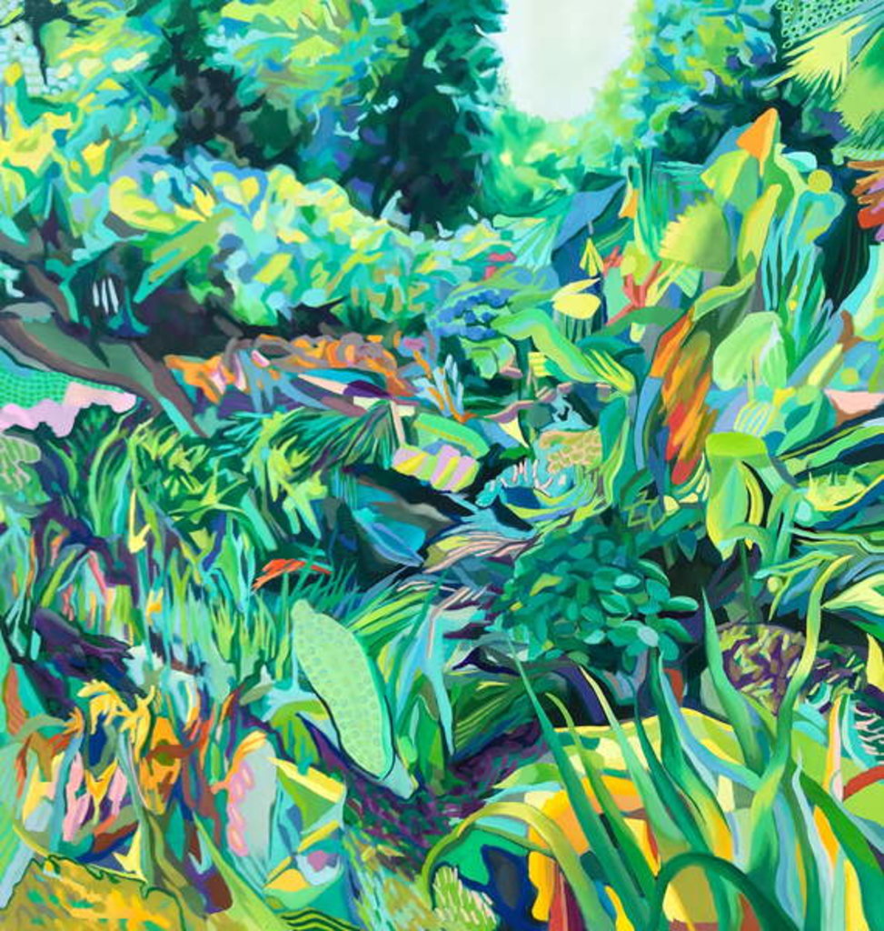 Detail of Green Growth by rose lascelles