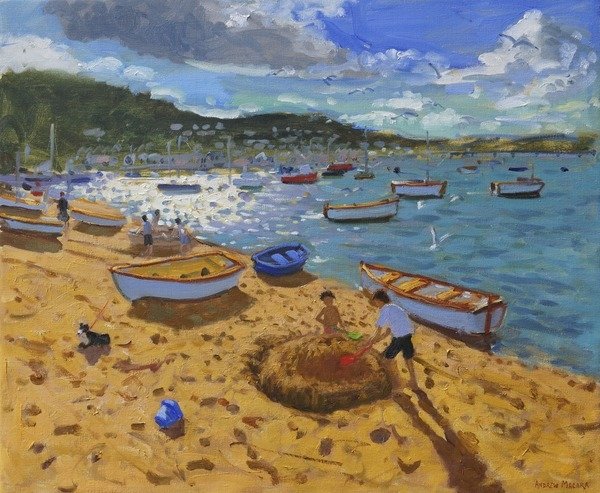 Detail of Large sandcastle, Teignmouth by Andrew Macara