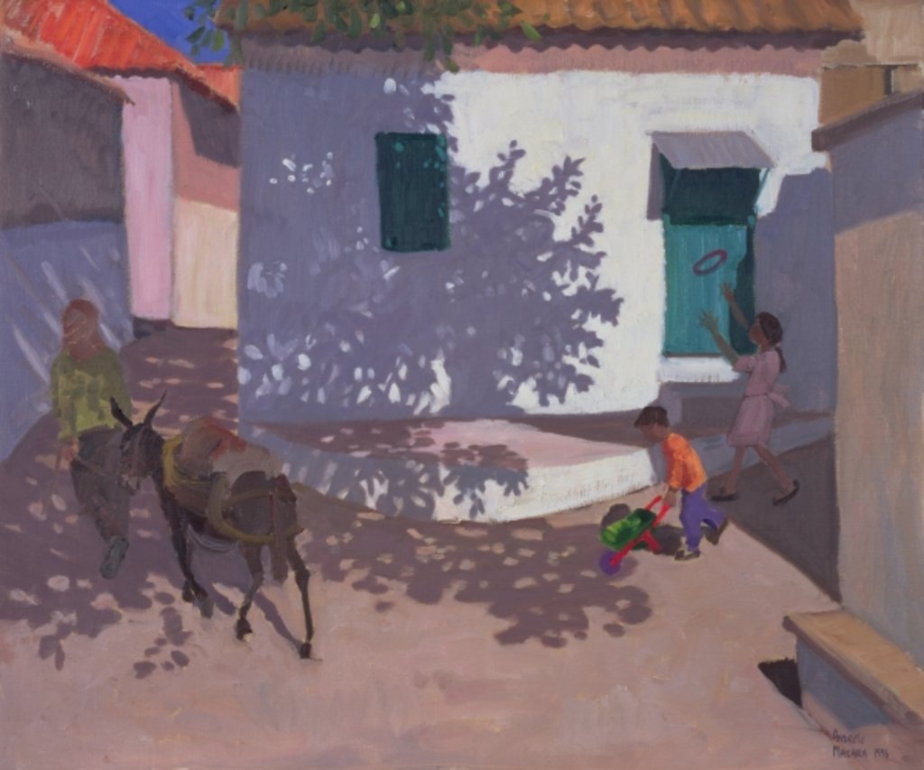 Detail of Green Door and Shadows, Lesbos, 1996 by Andrew Macara
