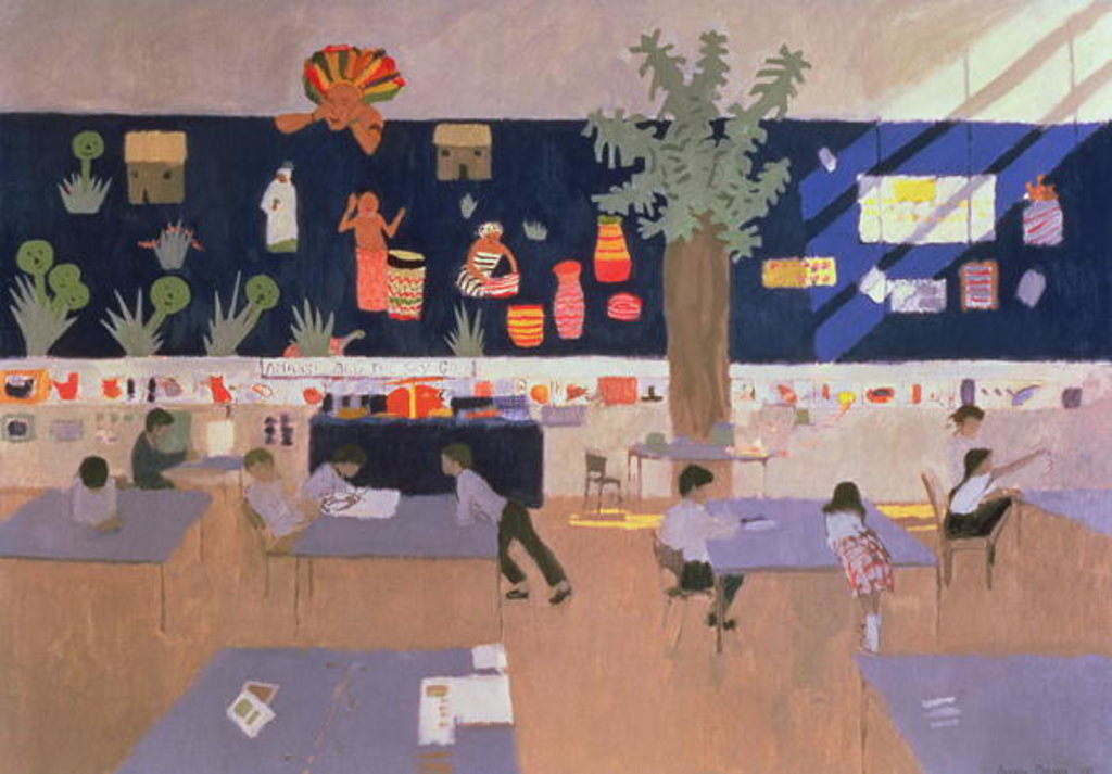 Detail of Classroom, Derby, 1985 by Andrew Macara