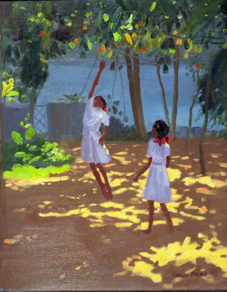 Detail of Reaching for Oranges, Bentota, Sri Lanka by Andrew Macara