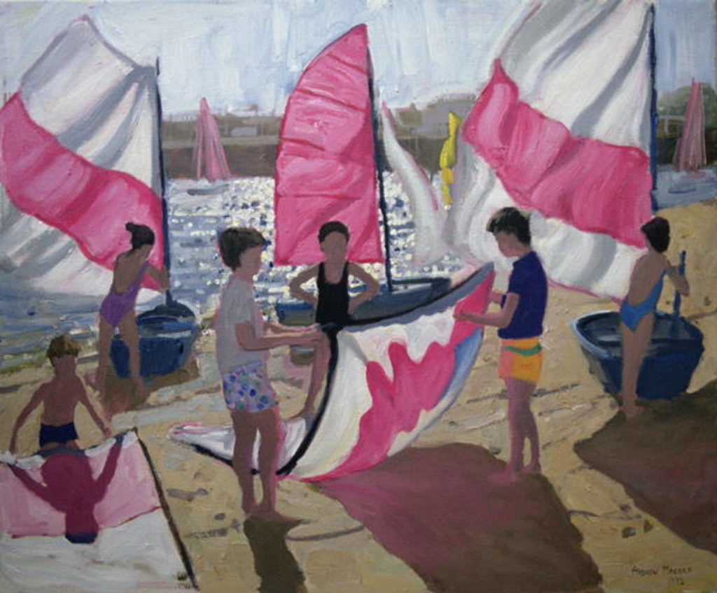 Detail of Sailboat, Royan, France, 1992 by Andrew Macara