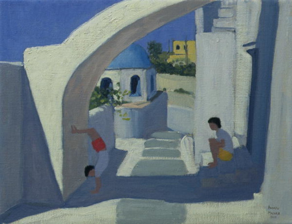 Detail of Handstand, Santorini by Andrew Macara