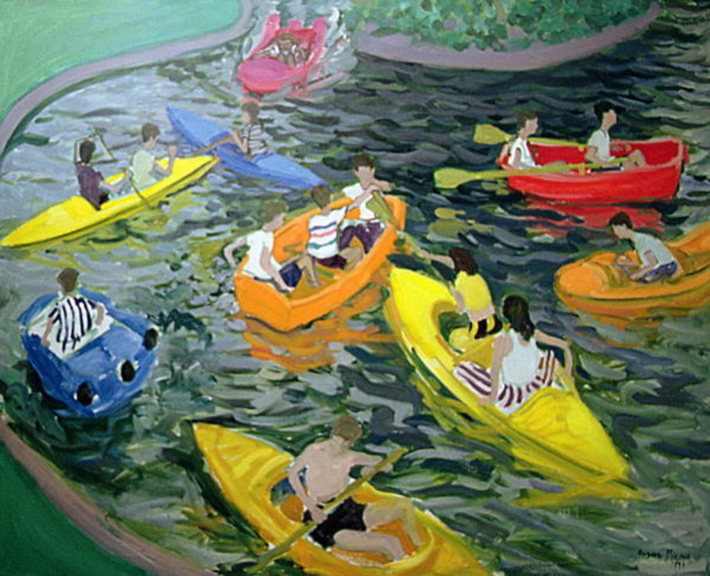 Detail of Canoes, Wickstead Park by Andrew Macara