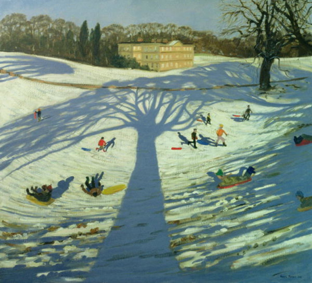 Detail of Calke Abbey House, Winter by Andrew Macara