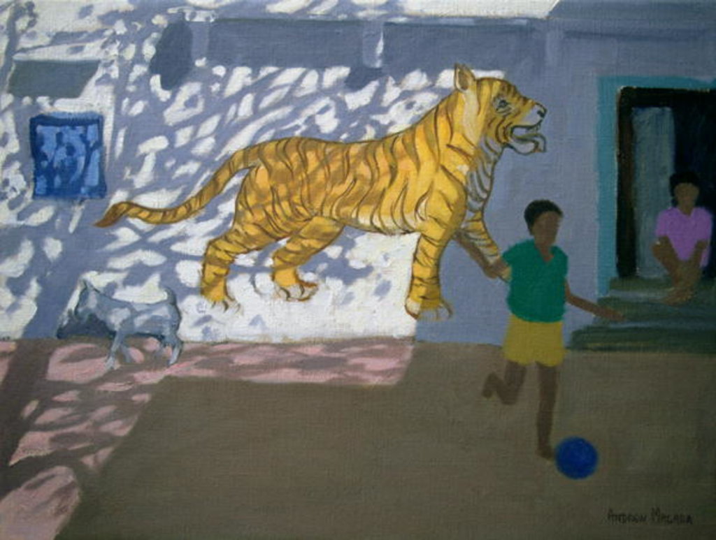 Detail of Tiger, India by Andrew Macara