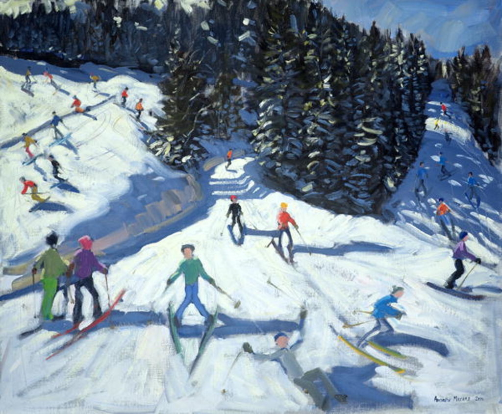 Detail of Mid-morning on the Piste, 2004 by Andrew Macara