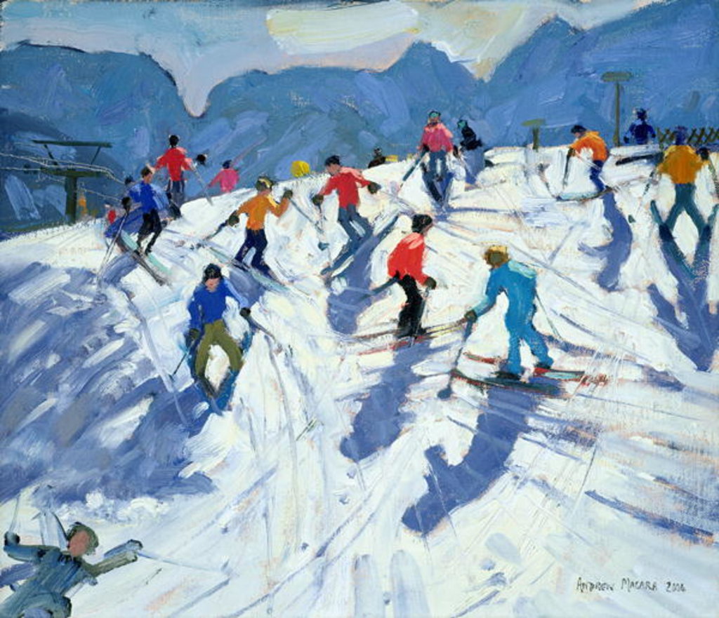 Busy Ski Slope, Lofer, 2004 by Andrew Macara