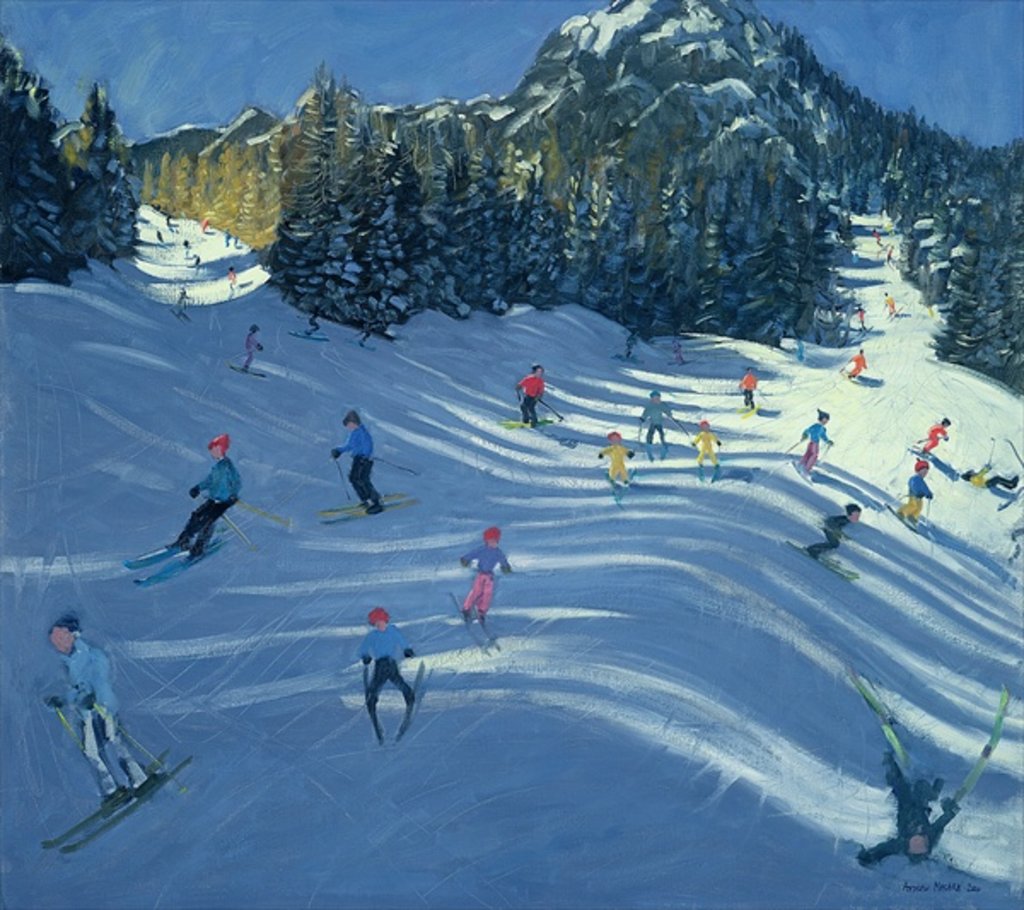 Detail of Two Ski-Slopes by Andrew Macara