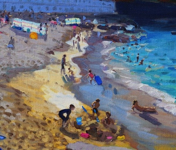 Detail of Detail of Overlooking Porthmeor beach, St Ives by Andrew Macara