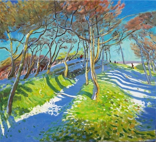 Detail of Last of the snow, Ladmanlow, 2015 by Andrew Macara